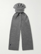 Polo Ralph Lauren - Logo-Embroidered Ribbed Wool Beanie and Scarf Set
