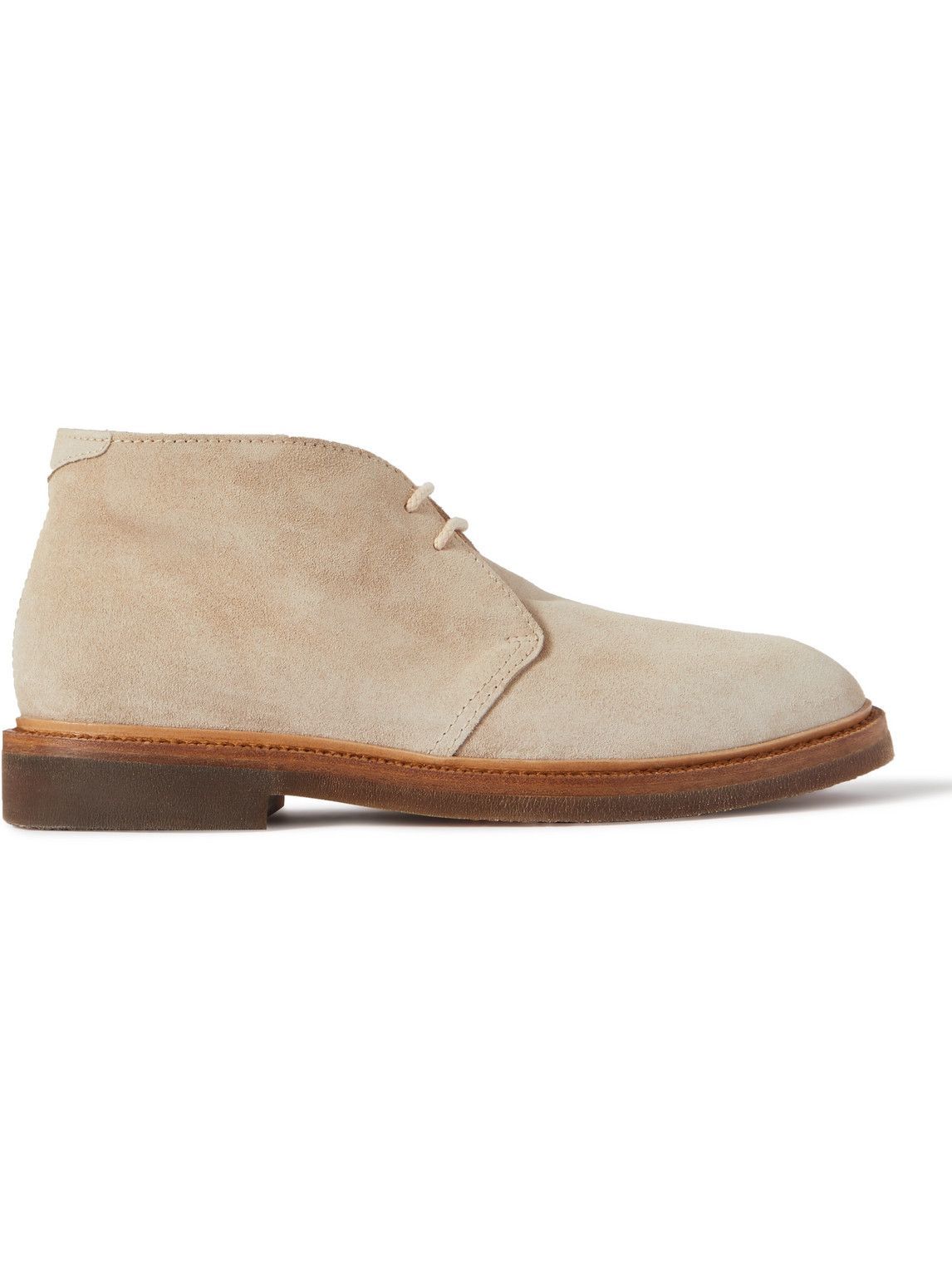 Brunello Cucinelli Men’s Soft Suede Desert Boot Brunello Cucinelli - Brown Suede Desert Boot | Mitchell Stores main image 4