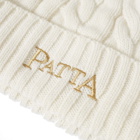 Patta Men's Cable Knit Beanie in Vanilla Ice