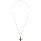 Enfants Riches Deprimes Silver Logo Cross Necklace