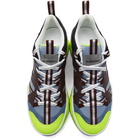 Burberry Blue and Yellow Union Sneakers