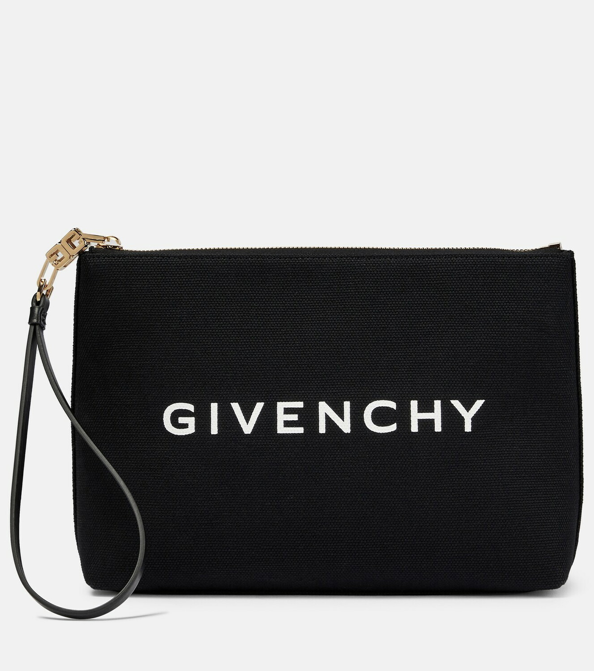 Givenchy - Logo cotton-blend canvas clutch Givenchy Givenchy - Logo cotton-blend canvas clutch Givenchy