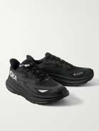 Hoka One One - Clifton 9 GTX Rubber-Trimmed Mesh Sneakers - Black