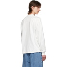 Sunnei White Mini Logo Long Sleeve T-Shirt