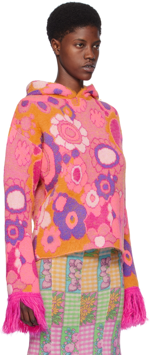ERL Pink Graphic Hoodie