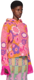 ERL Pink Graphic Hoodie