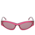 Balenciaga BB0387S Sunglasses in Burgundy/Violet 