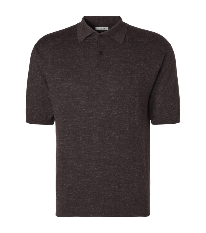 Photo: The Row Borges cashmere, silk, and linen polo shirt