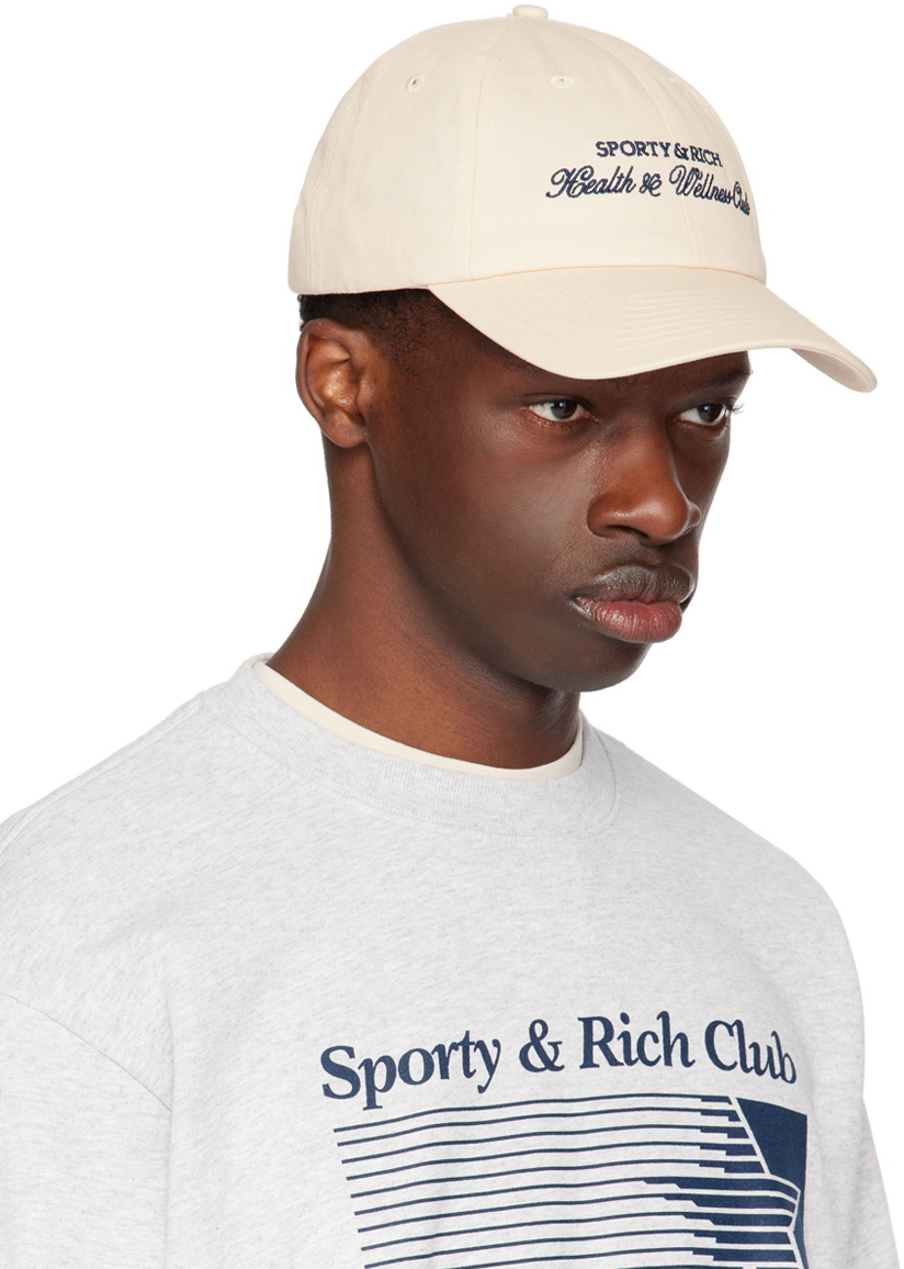 Sporty & Rich Off-White 'H&W Club' Cap Sporty & Rich