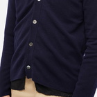 Comme des Garçons SHIRT Men's Nylon Layer Cardigan in Navy