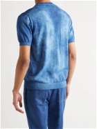ALTEA - Tie-Dyed Cotton T-Shirt - Blue