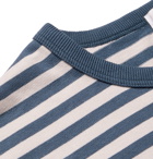 nanamica - Striped Cotton and COOLMAX-Blend Jersey T-Shirt - Blue