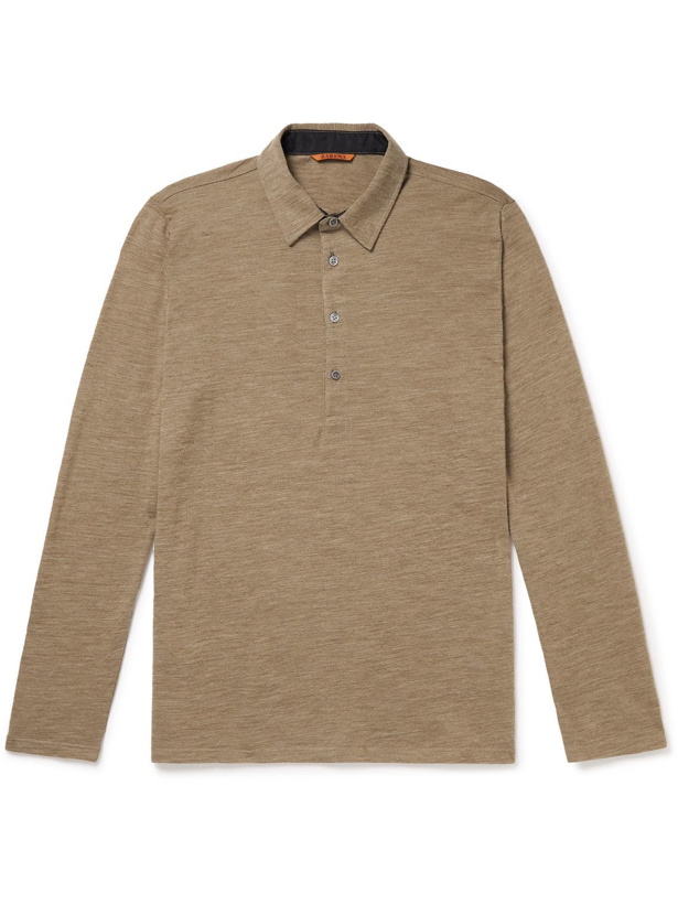 Photo: Barena - Slim-Fit Wool-Blend Polo Shirt - Neutrals