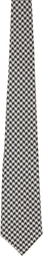 Comme des Garçons Homme Deux Black & White Large Pattern Tie