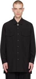 Yohji Yamamoto Black Flap Pocket Shirt