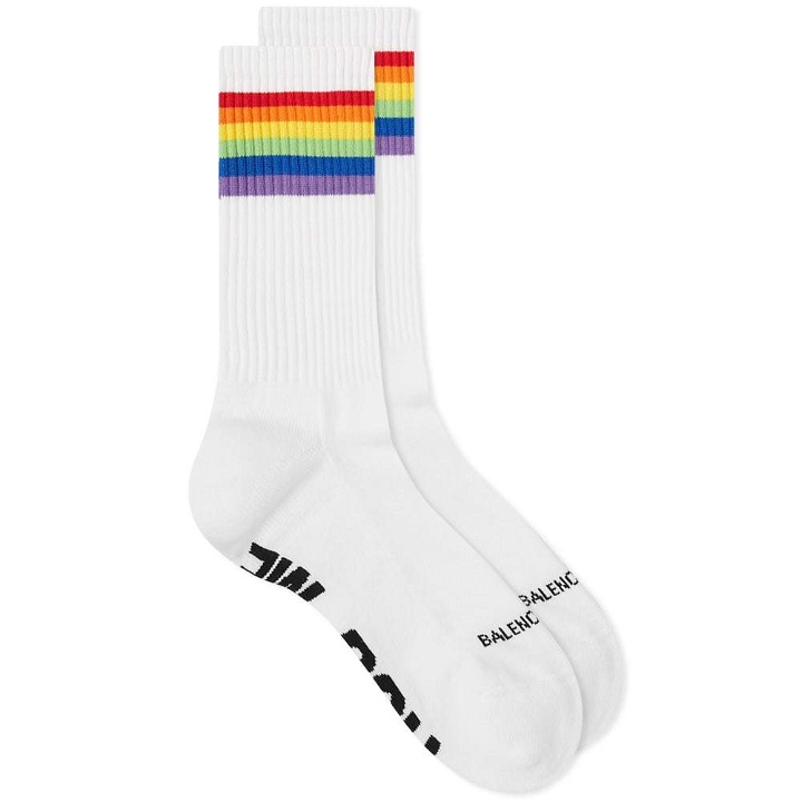 Photo: Balenciaga Rainbow Kiss Me Socks
