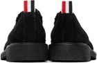 Thom Browne Black Shearling Penny Loafers