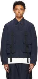 Y-3 Navy Seersucker CH2 Sporty Jacket