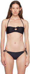 Yasmine Eslami Black 'The Zoïa' Bikini Top