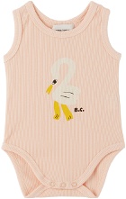 Bobo Choses Baby Pink Pelican Bodysuit