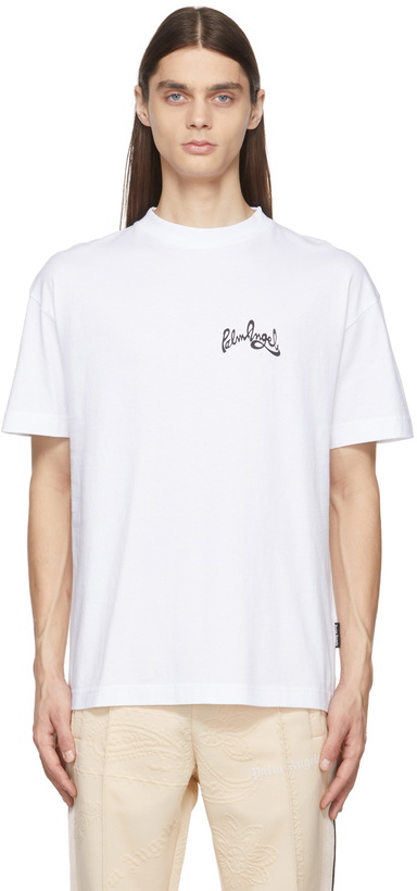 Photo: Palm Angels White Mountain Panorama T-Shirt