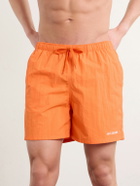 Aimé Leon Dore - Straight-Leg Logo-Embroidered Shell Drawstring Shorts - Orange
