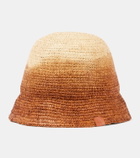 Staud Meyers ombré raffia bucket hat