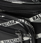 Balenciaga - Explorer Logo-Print Leather Belt Bag - Men - Black