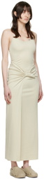 1017 ALYX 9SM Beige Nylon Maxi Dress