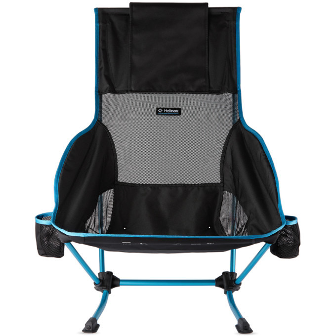 Helinox Black and Blue Canvas Playa Chair Helinox