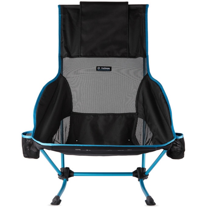 Photo: Helinox Black and Blue Canvas Playa Chair
