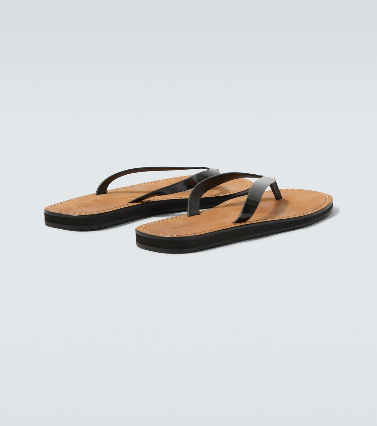 The Row City leather thong sandals