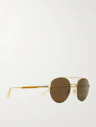 GUCCI - Aviator-Style Gold-Tone Sunglasses
