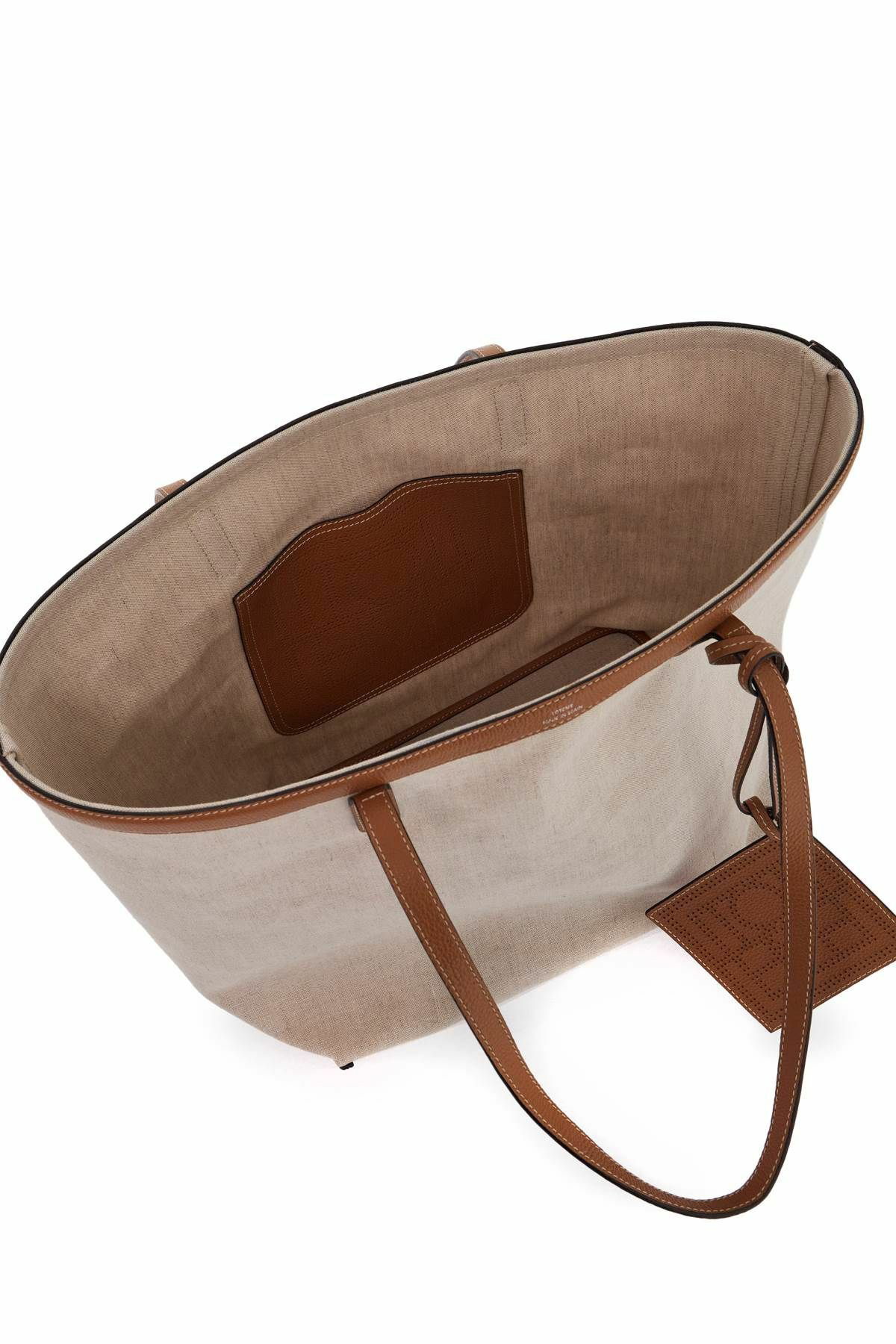 TOTEME travel canvas tote bag for everyday use Neutro Toteme