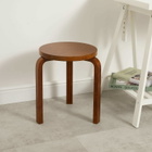 Artek Alvar Aalto 1933 Stool 60 in Walnut Stained Birch 