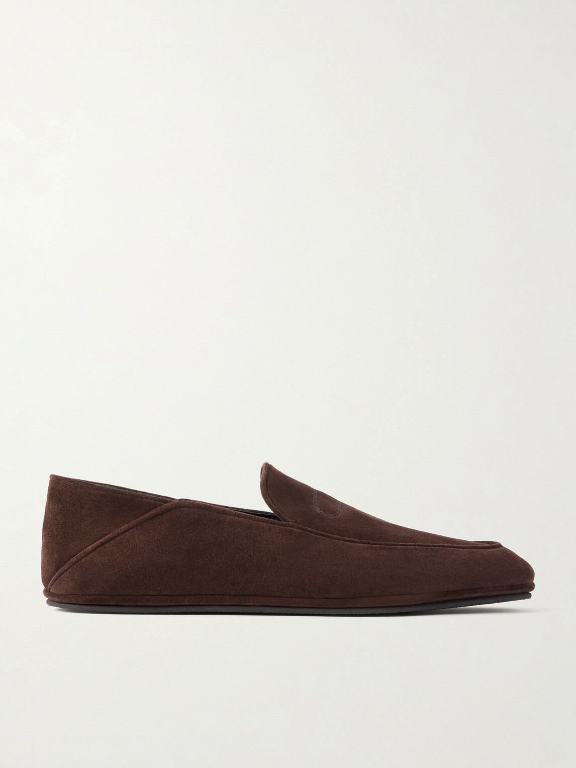John Lobb - Kingston II Collapsible-Heel Suede Loafers - Brown