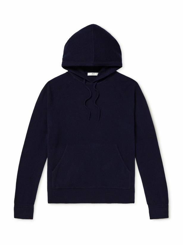 Photo: Mr P. - Mitchell Cashmere Hoodie - Blue