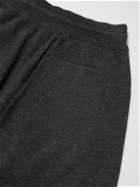 Mr P. - Tapered Double-Faced Merino Wool-Blend Sweatpants - Gray