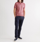 John Smedley - Payton Slim-Fit Wool and Cotton-Blend Polo Shirt - Pink