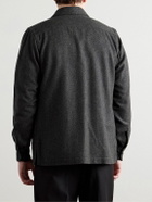 De Petrillo - Herringbone Wool and Cashmere-Blend Jacket - Gray