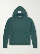 Acne Studios - Logo-Appliquéd Cashmere-Blend Hoodie - Green