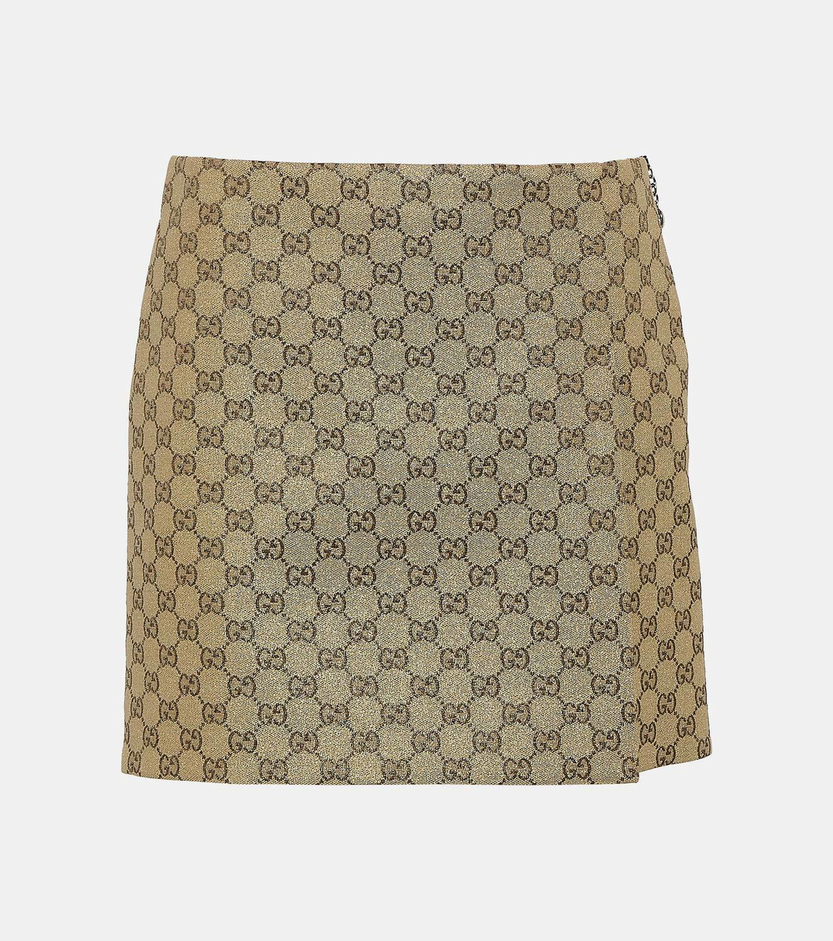 Gucci Glitter GG canvas miniskirt Gucci
