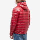 Moncler Men's Galion Hooded Down Jacket in Red