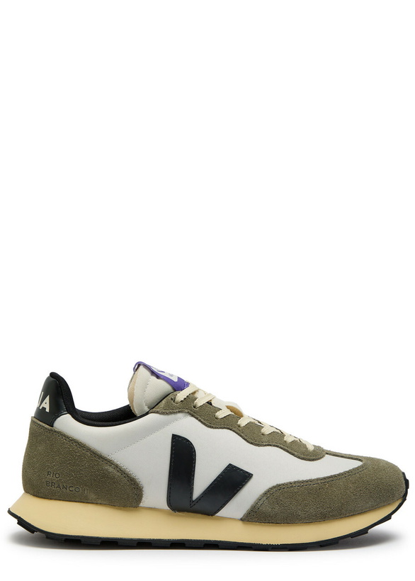Photo: Veja Rio Branco II Panelled Nylon Sneakers Olive