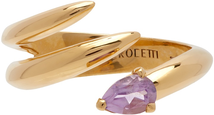 Photo: Alan Crocetti Gold & Purple Amethyst Shard Ring
