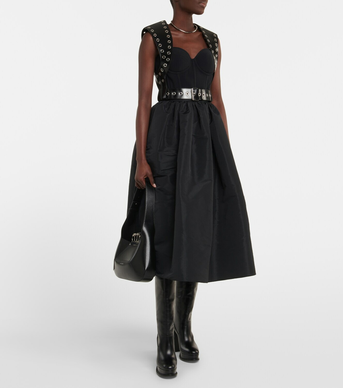 alexander mcqueen knee high boots