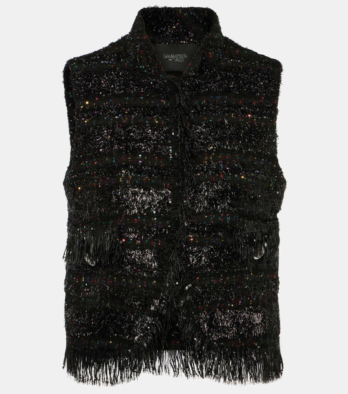 Giambattista Valli Sequined bouclé vest