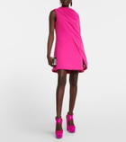 Safiyaa Margareta asymmetrical cape minidress