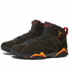Air Jordan Men's 7 Retro Sneakers in Black/Citrus/Varsity Red