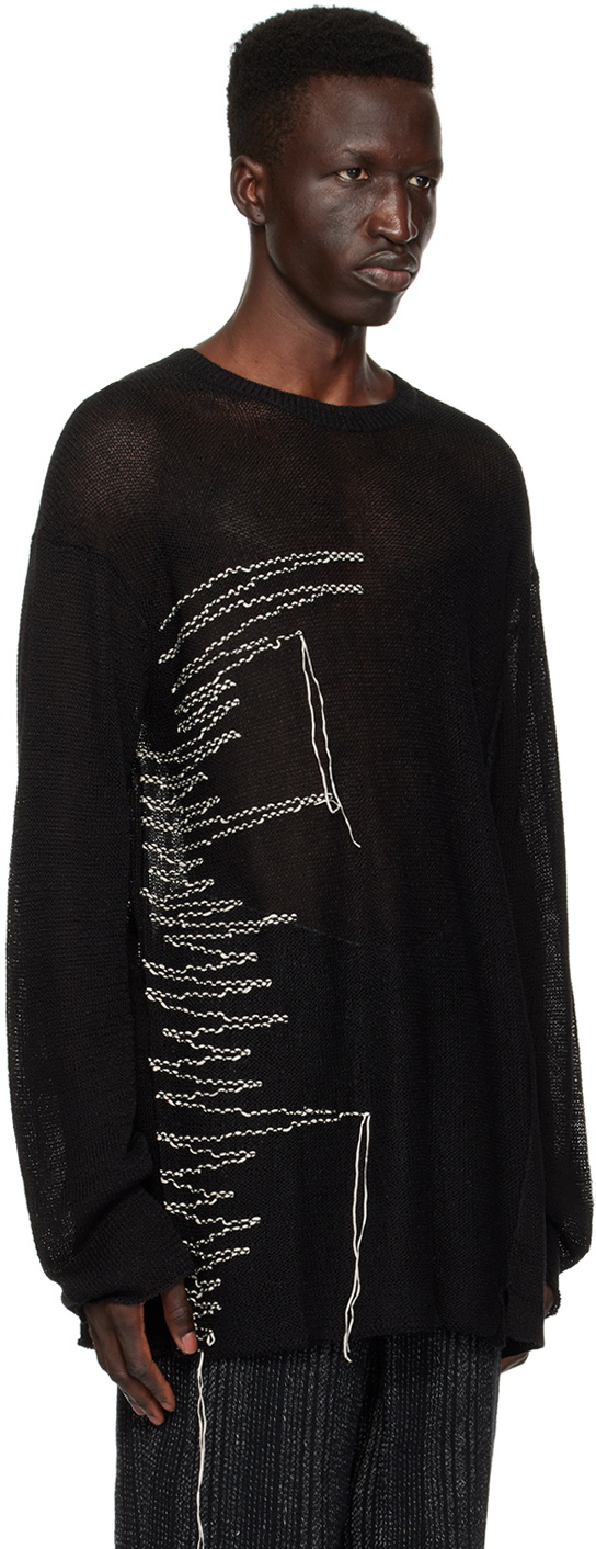 YOHJI YAMAMOTO Black Thread Sweater Yohji Yamamoto